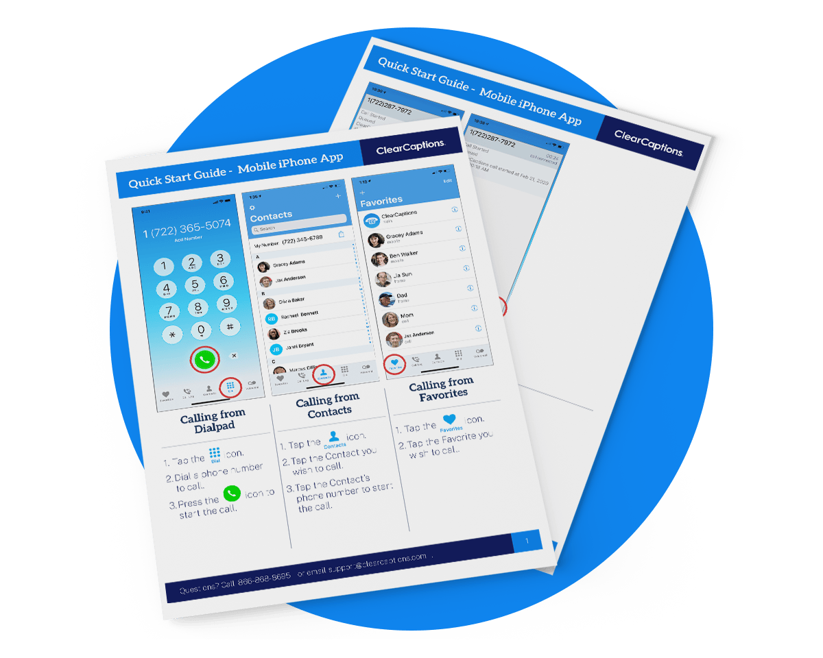 ClearCaptions quick starter guide