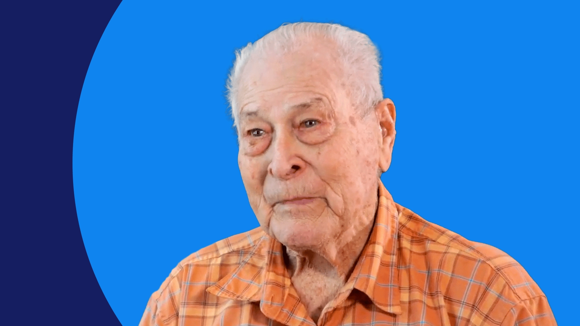 senior giving his testimony