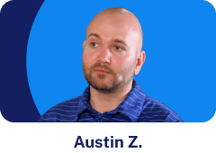 Austin Z. giving his testimony