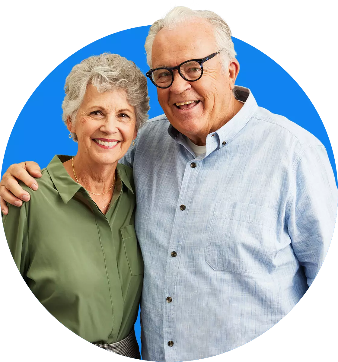 free-for-customers Senior couple smiling