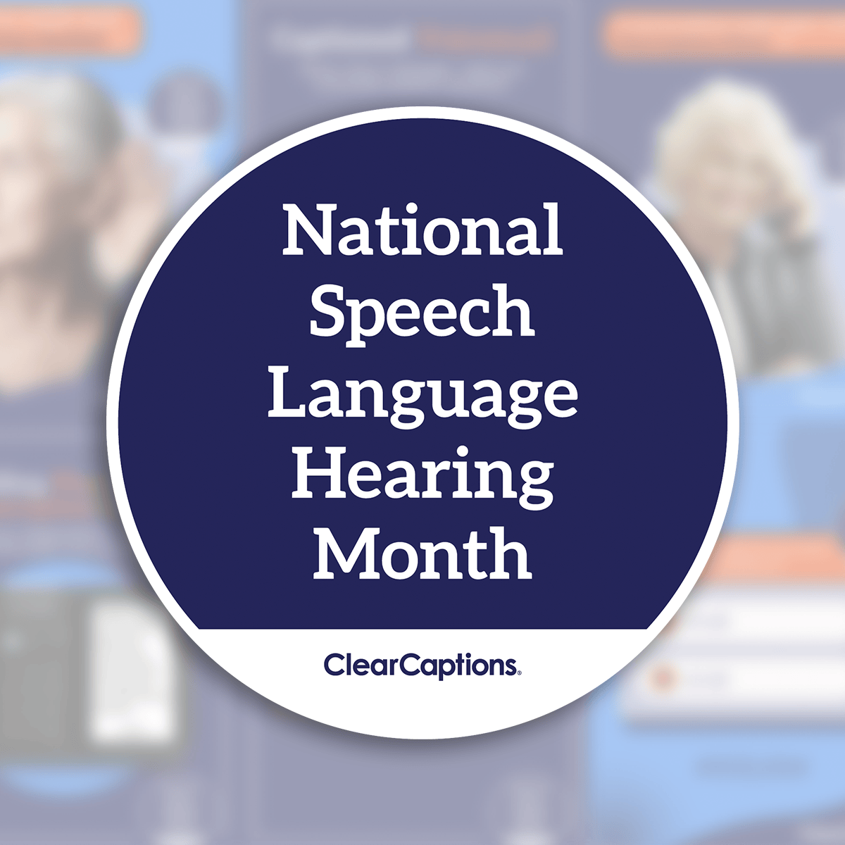 Text on screen: 'National Speech Language Hearing Month