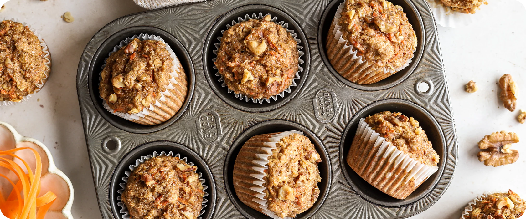 Spring Recipes for Better Hearing Month muffins